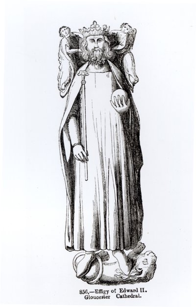 Abbild von Edward II (1284-1327) aus der Kathedrale von Gloucester von English School